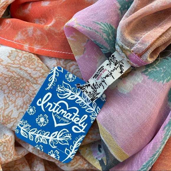 Free People Long Magic Print Cardigan Kimono NEW - Picture 3 of 8